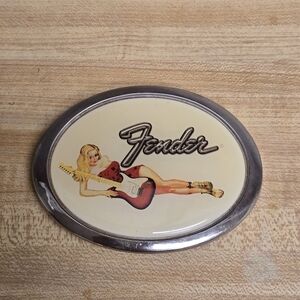 Vintage Fender "Pin-Up Girl" Series Belt Buckle